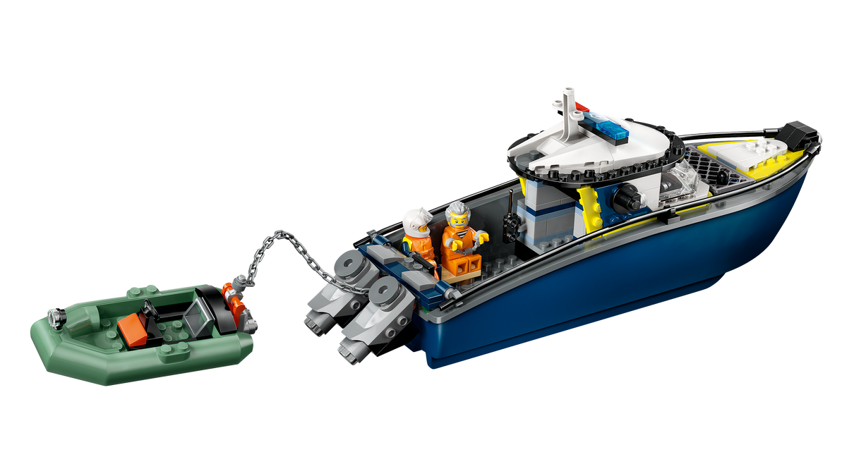 LEGO® City 60456 Verfolgungsjagd im Polizeiboot – Detailansicht 1