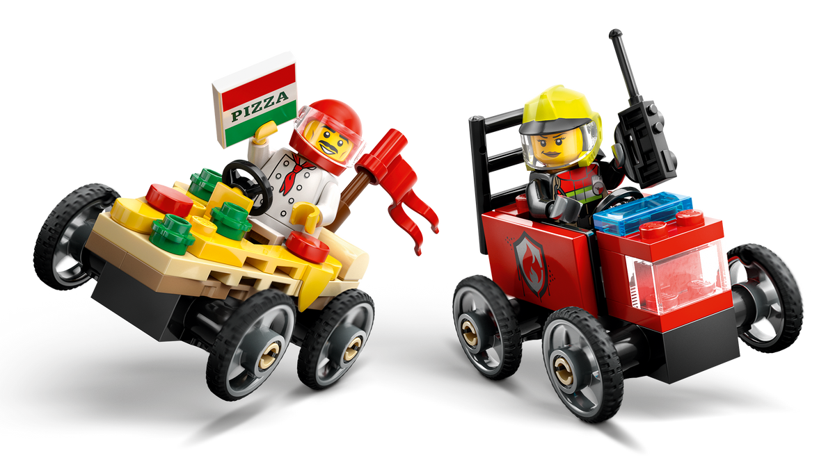 LEGO® City 60458 Pizzalieferwagen vs. Löschauto – Detailansicht 2