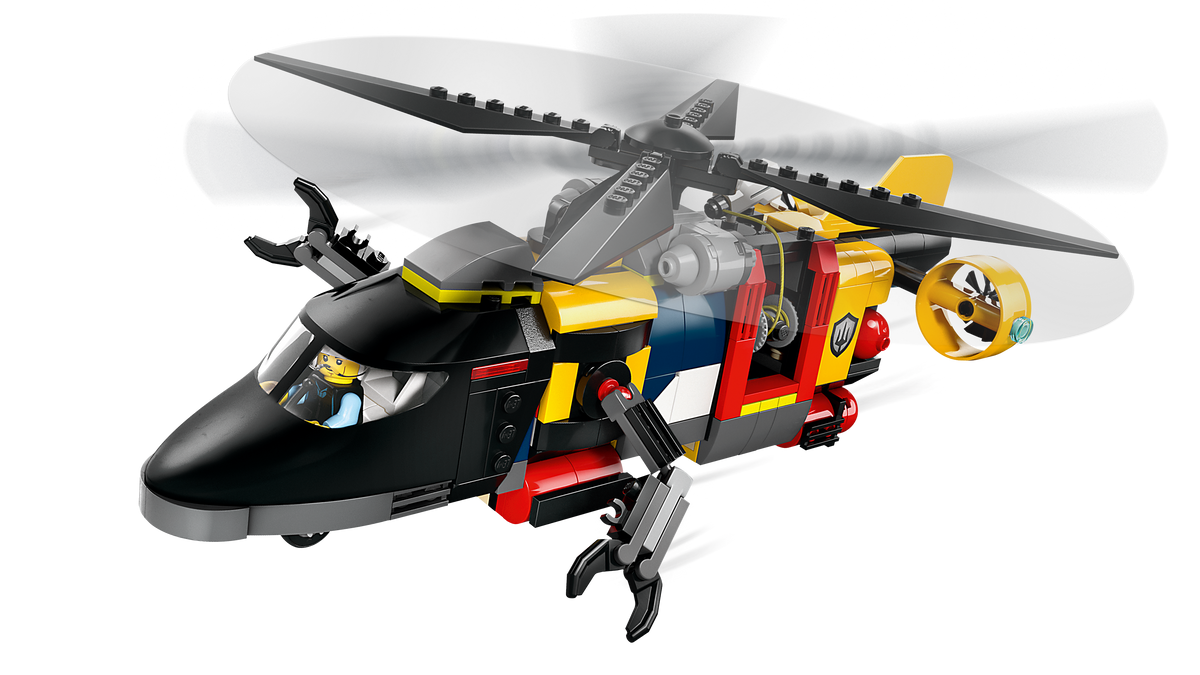 LEGO® City 60462 Kombinationsset mit Hubschrauber, Löschauto und U-Boot – Detailansicht 2