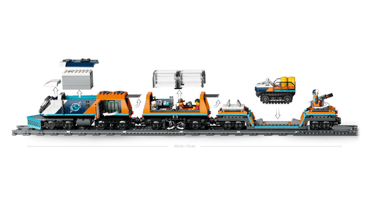 LEGO® City 60470 Arktis-Polarexpress – Detailansicht 2