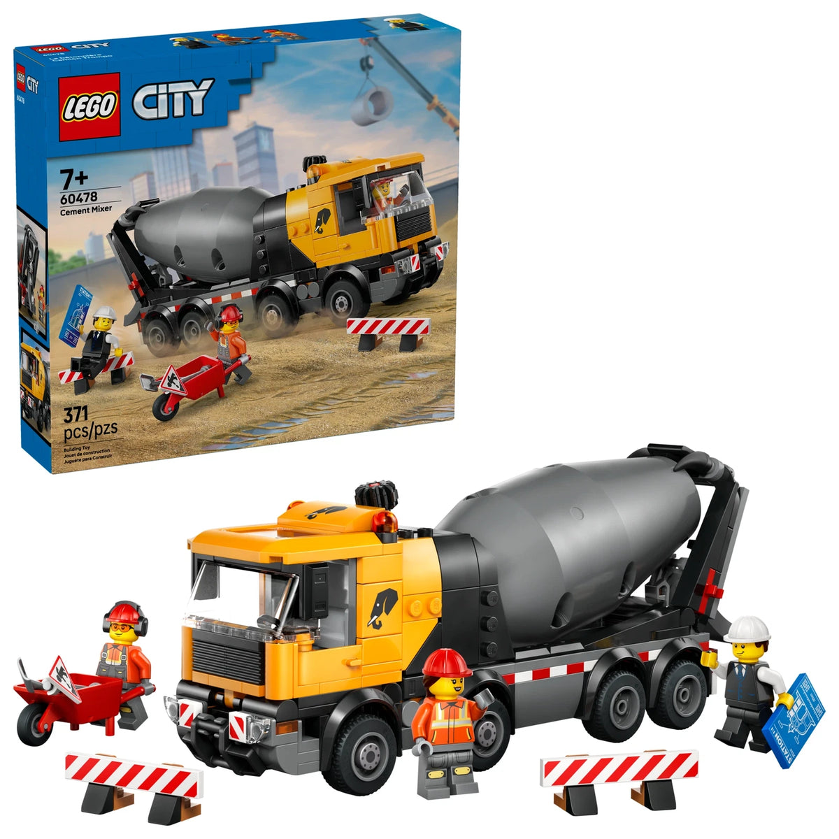LEGO® City 60478 Betonmischer – Ansicht 1