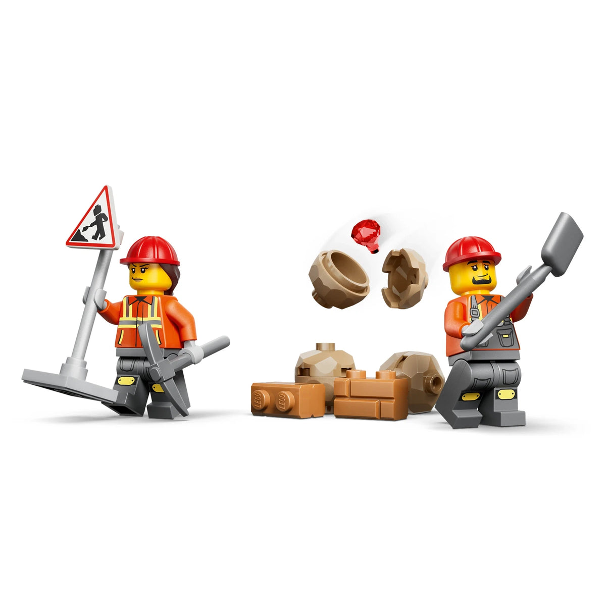 LEGO® City 60480 Gelber Baggerlader – Ansicht 4