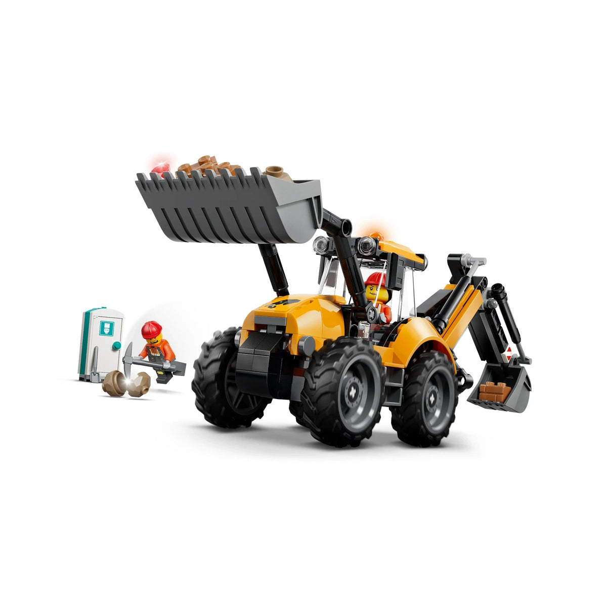 LEGO® City 60480 Gelber Baggerlader – Ansicht 5