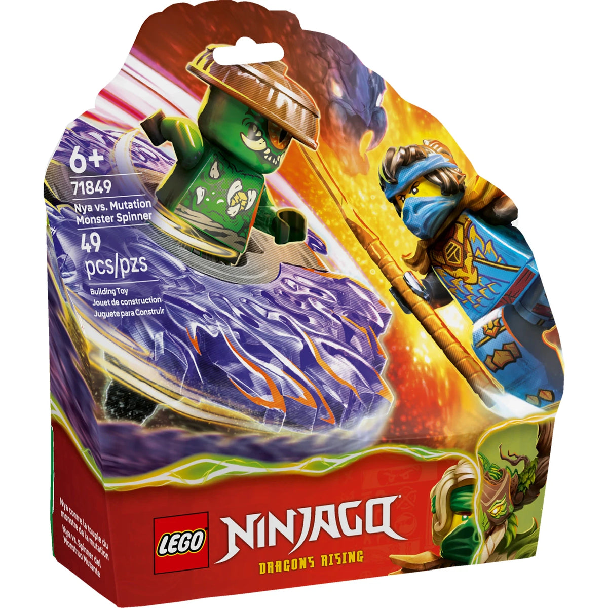 LEGO® Ninjago 71849 Nya vs. Mutationsmonster-Spinner – Ansicht 1