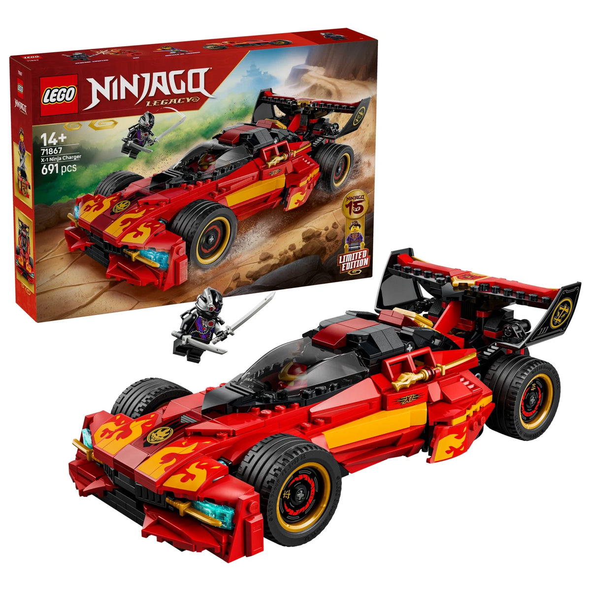 LEGO® Ninjago 71867 15-jähriges Jubiläum des X-1 Ninja Supercar – Ansicht 1