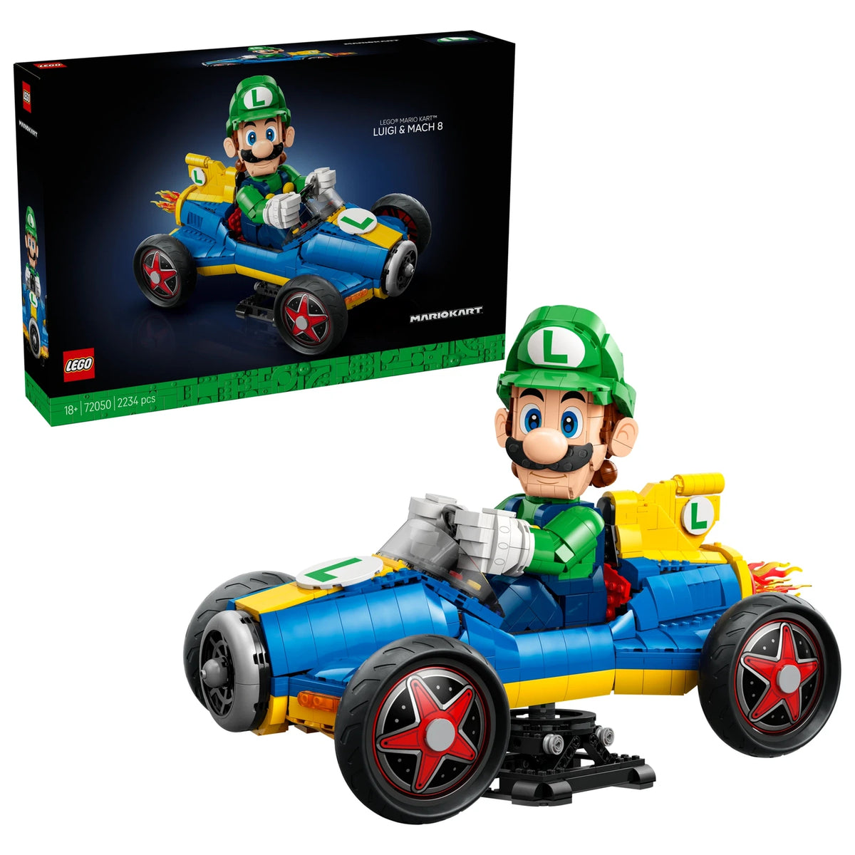 LEGO® Super Mario 72050 Mario Kart™: Luigi & Turboflitzer – Ansicht 1