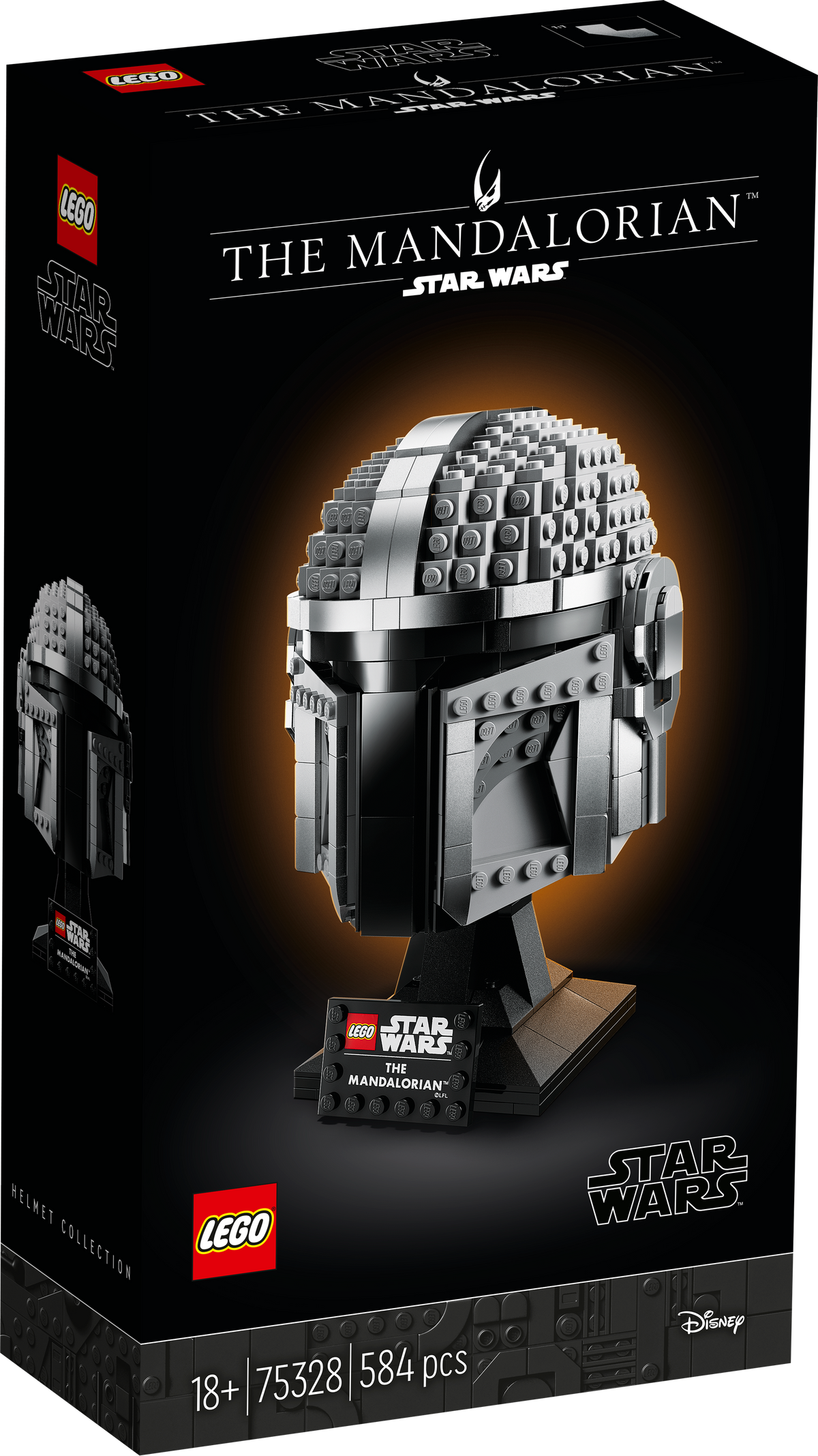 LEGO® Star Wars 75328 Mandalorianer Helm – Verpackung Vorderseite