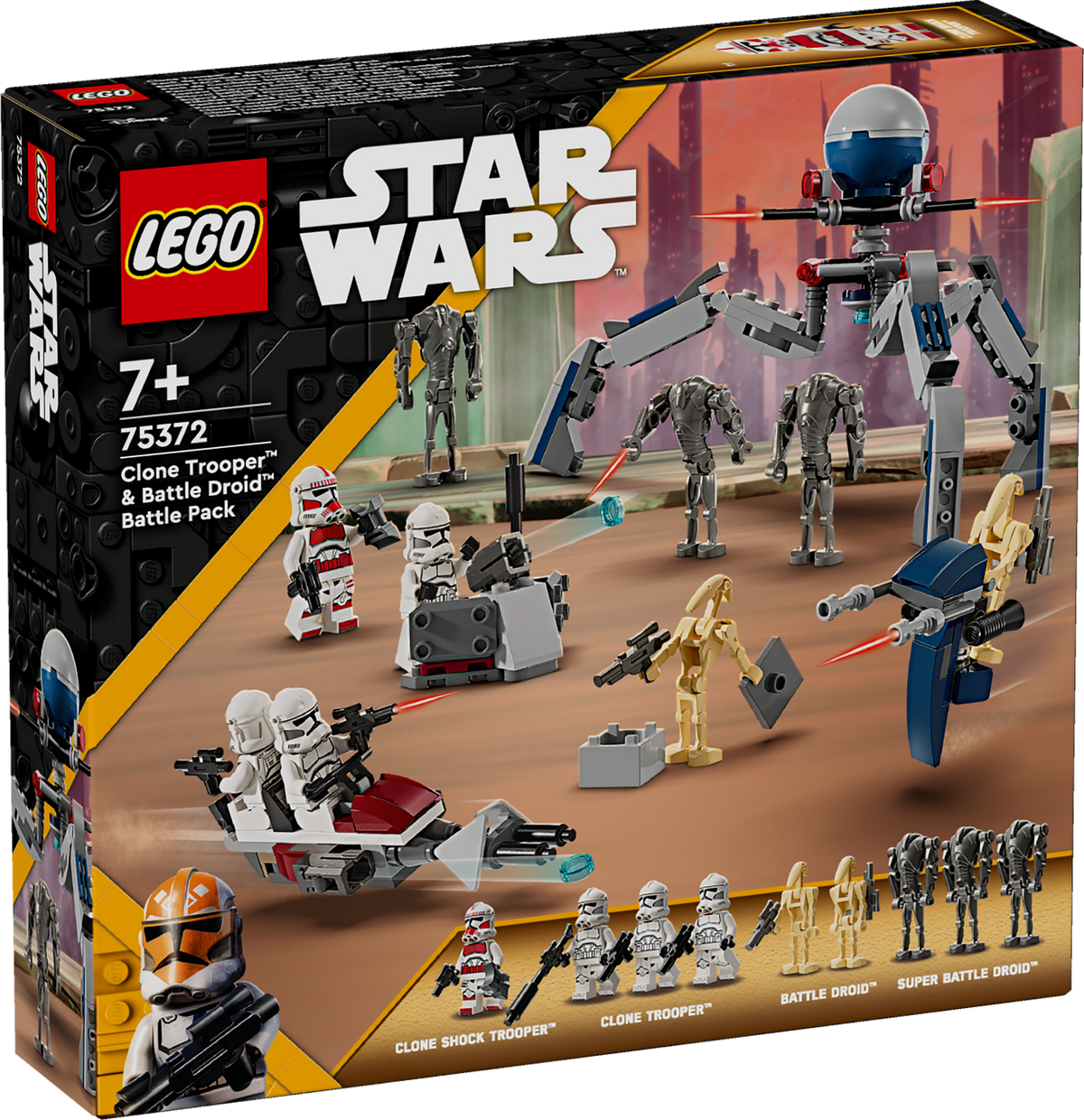 LEGO® Star Wars 75372 Clone Trooper™ & Battle Droid™ Battle Pack – Verpackung Vorderseite