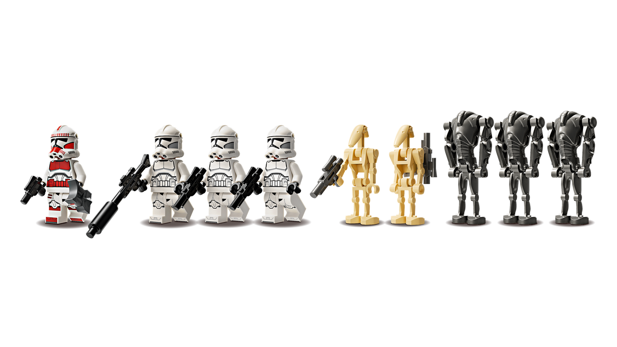 LEGO® Star Wars 75372 Clone Trooper™ & Battle Droid™ Battle Pack – Minifiguren im Überblick
