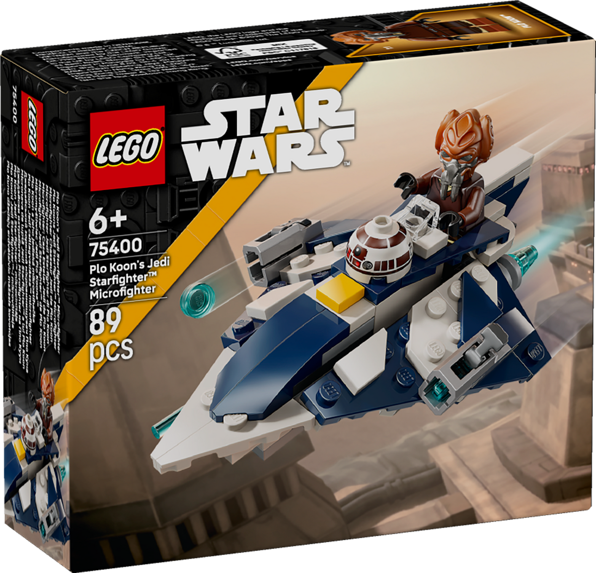 LEGO® Star Wars 75400 Plo Koons Jedi Starfighter™ Microfighter – Verpackung Vorderseite