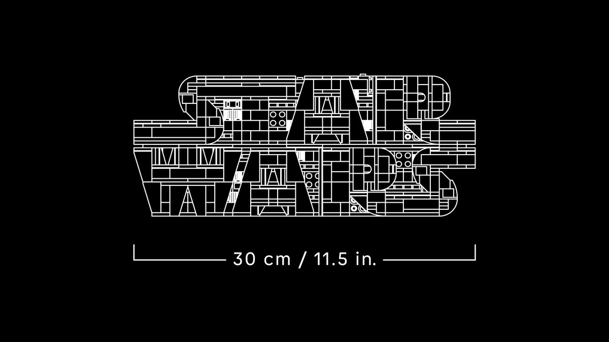 LEGO® Star Wars 75407 Star Wars™ Logo aus LEGO Steinen – Detailansicht 2