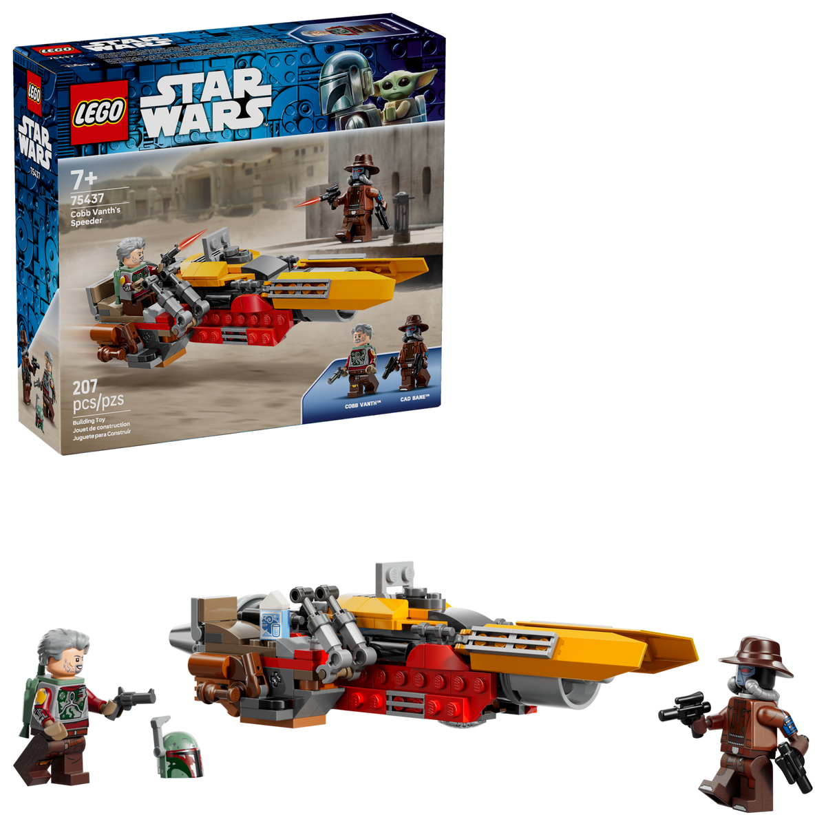 LEGO® Star Wars 75437 Cobb Vanths Speeder – Verpackung mit Modell