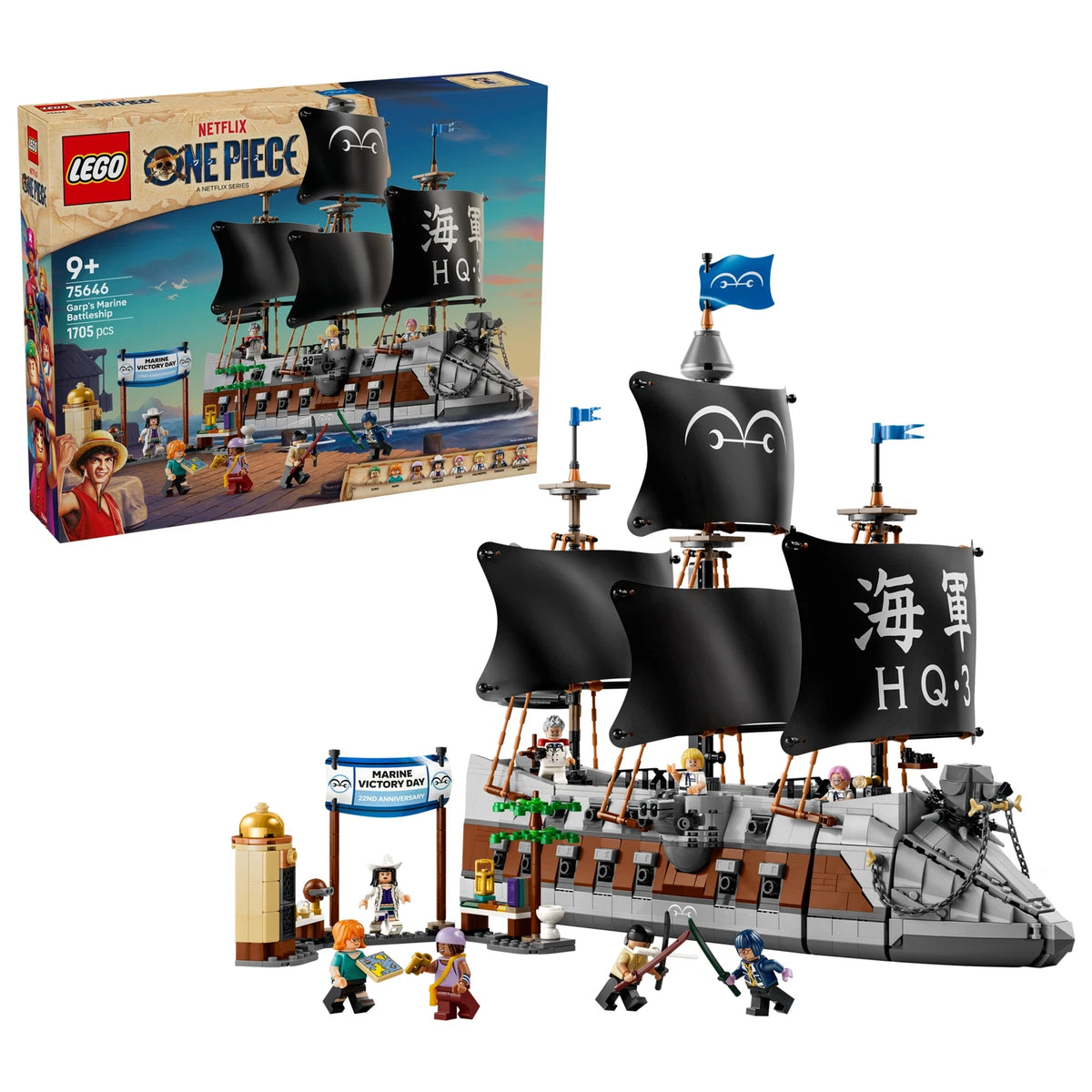 LEGO® One Piece 75646 Garps Marineschlachtschiff – Ansicht 1