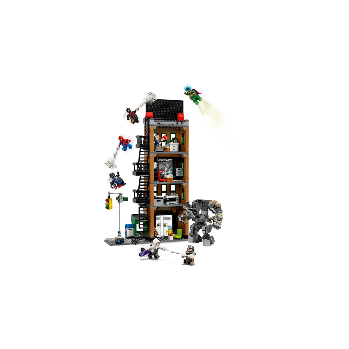 LEGO® Super Heroes 76342 Spider-Man vs. Mysterio: Daily Bugle – Ansicht 3