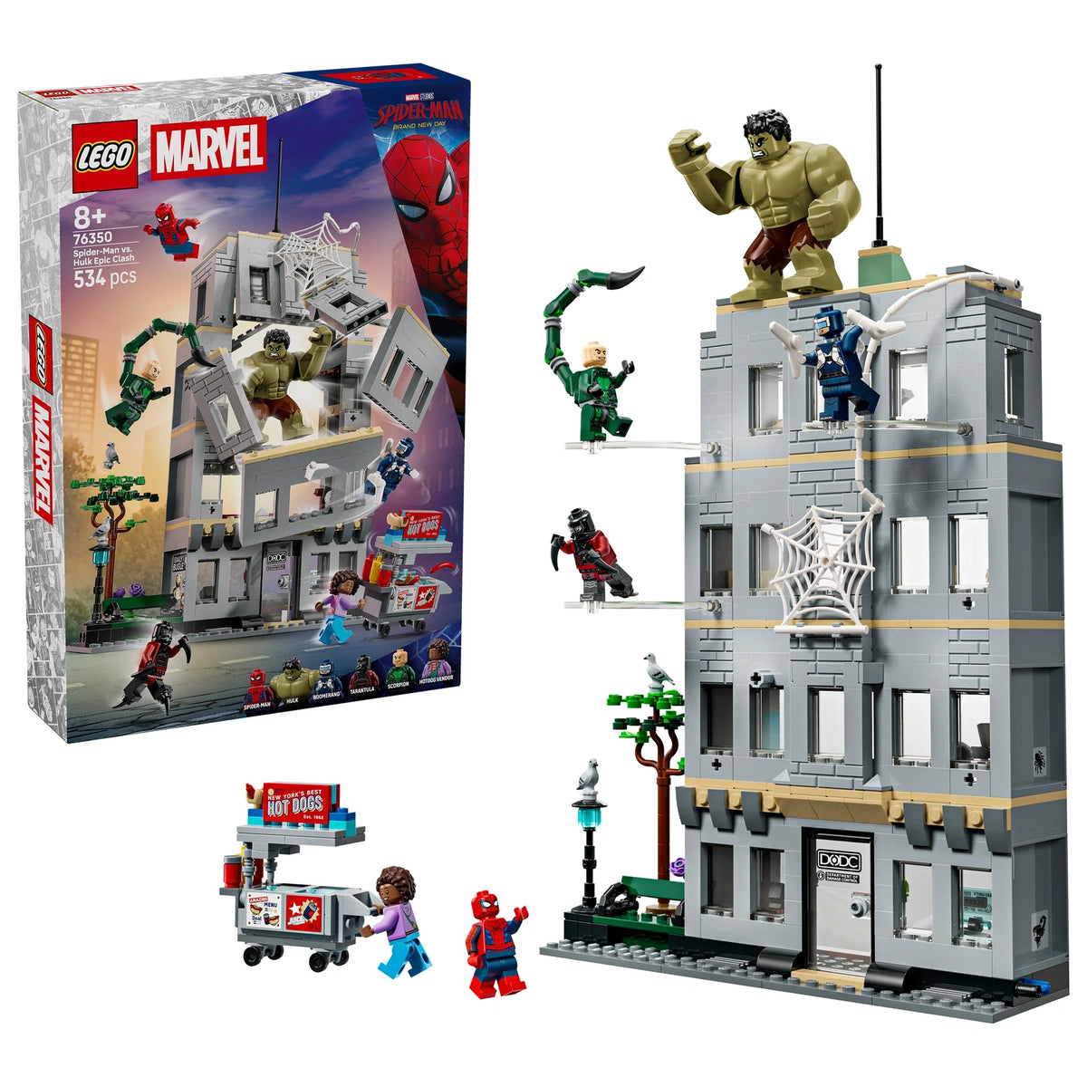LEGO® Super Heroes 76350 Großer Showdown: Spider-Man vs. Hulk – Ansicht 1