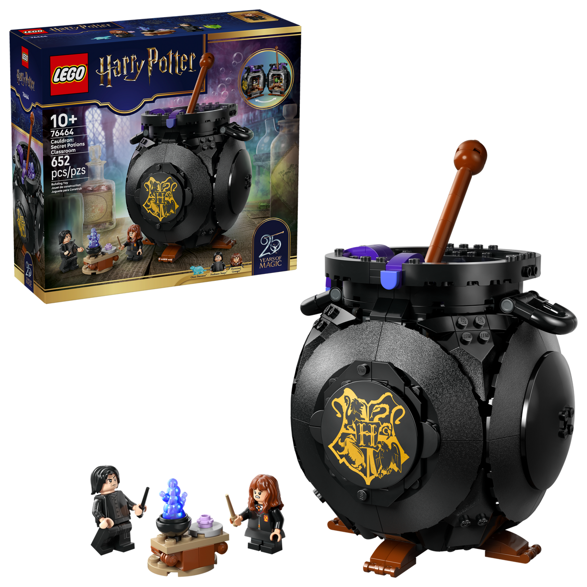 LEGO® Harry Potter 76464 Kessel: Geheimes Klassenzimmer für Zaubertränke – Verpackung mit Modell