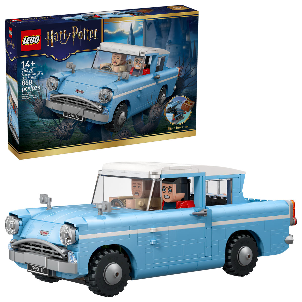 LEGO® Harry Potter 76470 Fliegender Ford Anglia™ – Verpackung mit Modell
