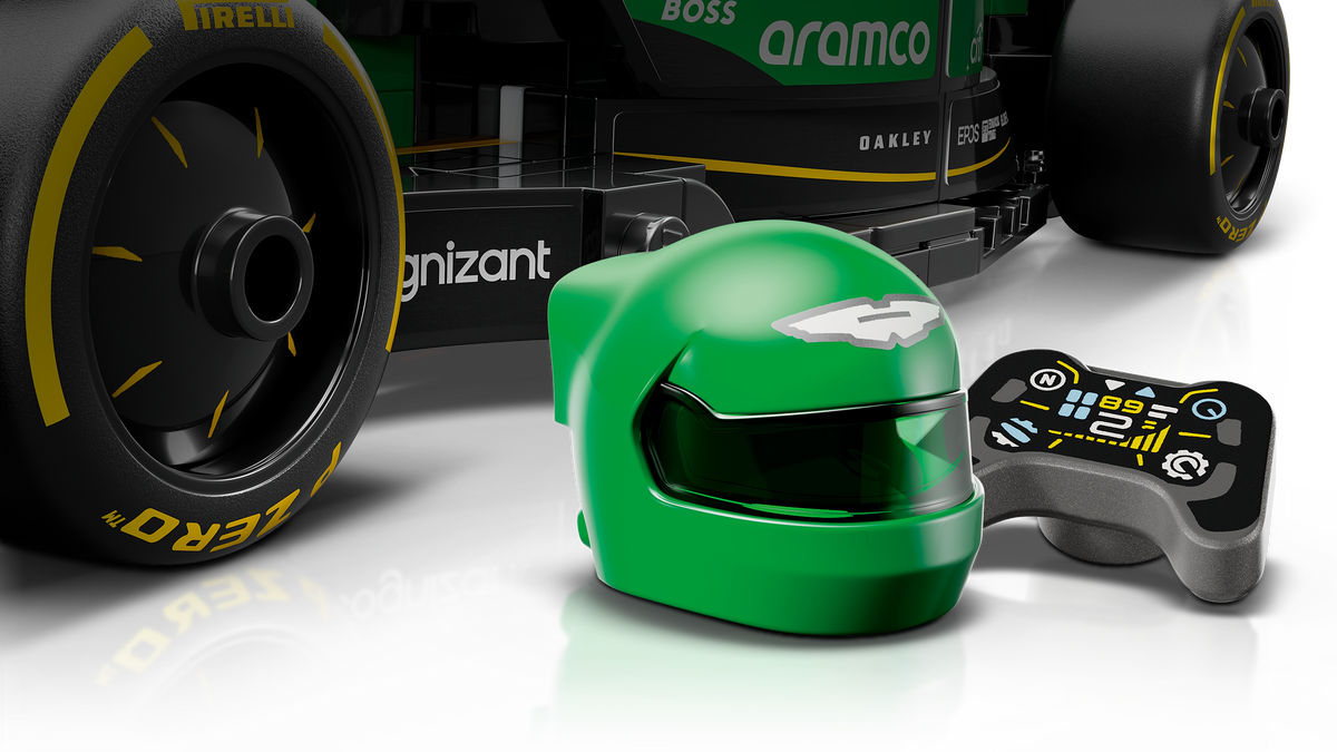 LEGO® Speed Champions 77245 Aston Martin Aramco F1® AMR24 Rennauto – Detailansicht 3