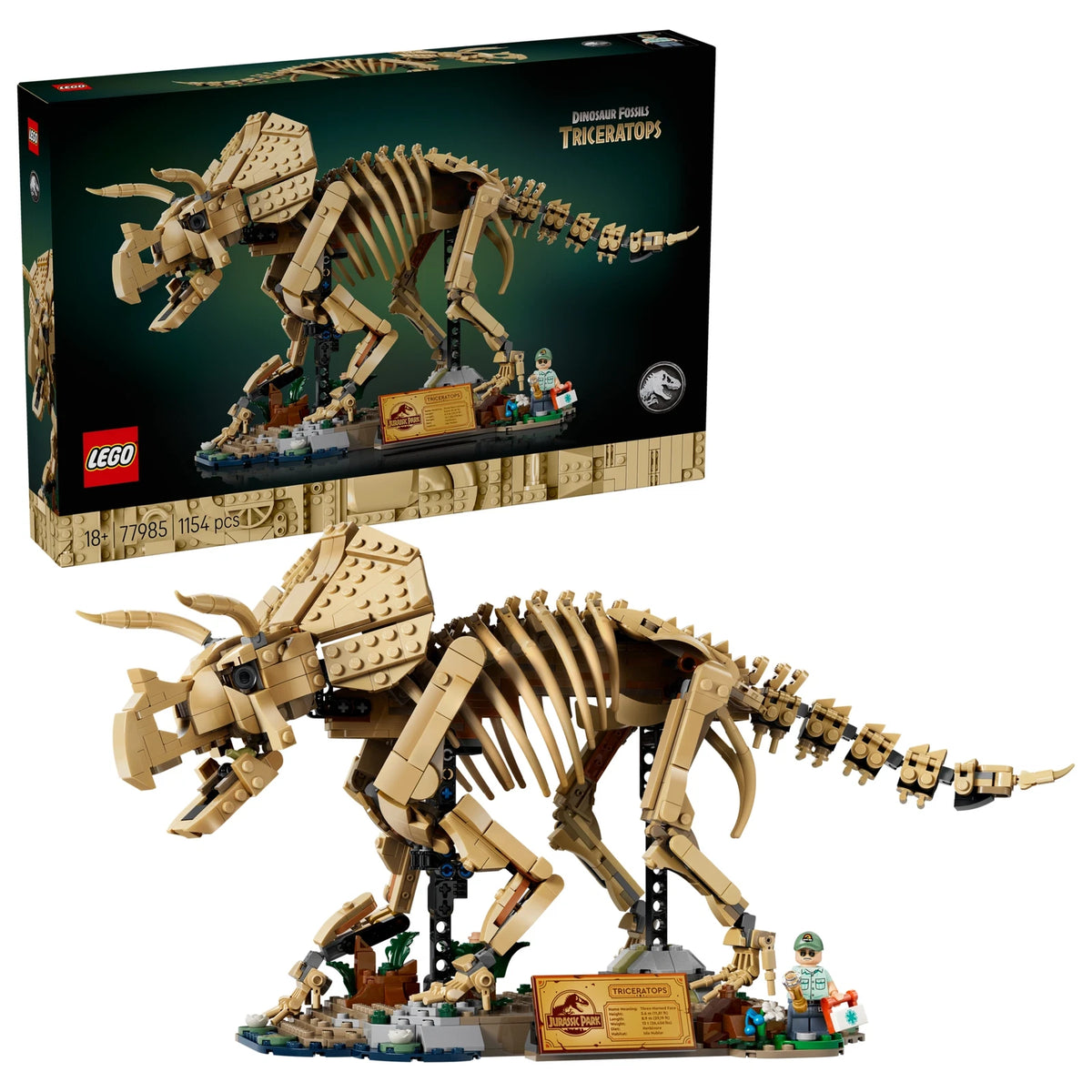 LEGO® Jurassic World 77985 Dinosaurier-Fossilien: Triceratops – Ansicht 1