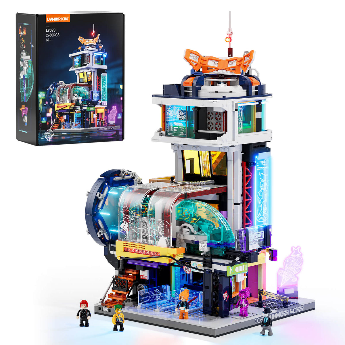 Lumibricks Floating Train Station 17006 mit Verpackung