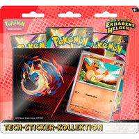 Pokémon-TCG: Mega-Entwicklung - Erhabene Helden - Glumanda - Tech-Sticker-Kollektion - Deutsch