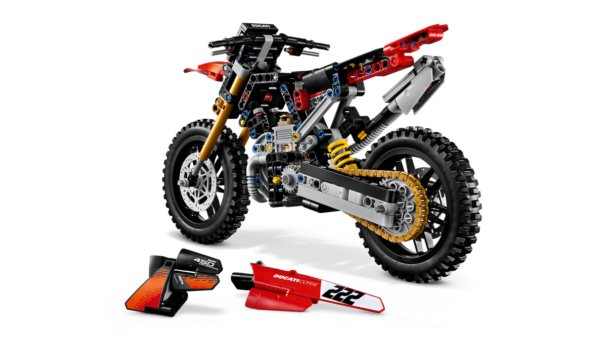 LEGO® Technic 42238 Ducati Desmo450 MX Factory Motorrad