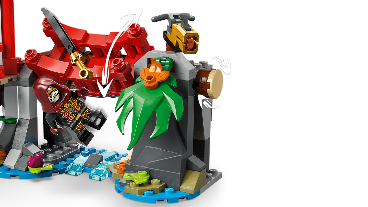 LEGO® Ninjago 71857 Showdown am Baumhaus mit dem Ninja-Bike – Detailansicht 3